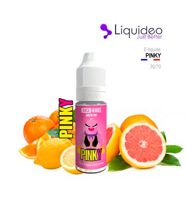 E-Liquide Pamplemousse, Orange, Citron PINKY - Liquideo