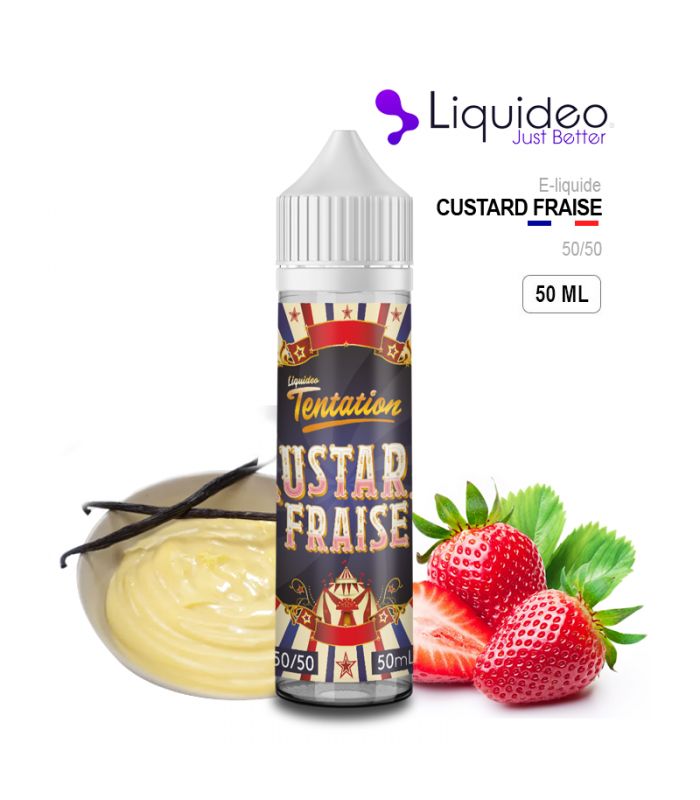 E-Liquide CUSTARD FRAISE 50 ml Liquideo