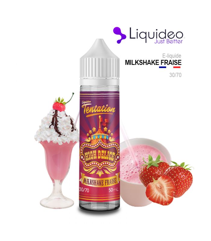 E-Liquide MILKSHAKE FRAISE - Liquideo
