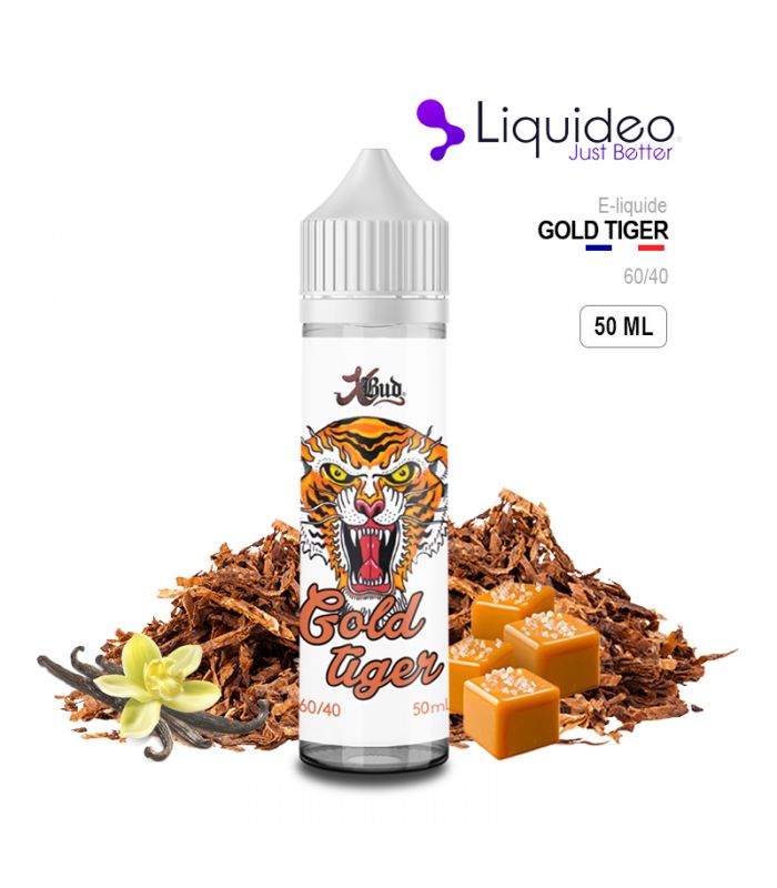 E-Liquide Tabac GOLD TIGER Liquideo 10 ml