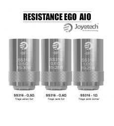 Résistance Joyetech BF SS316 Ego Aio 0.5ohm / 0.6ohm / 1.0ohm (Pack 5pcs)