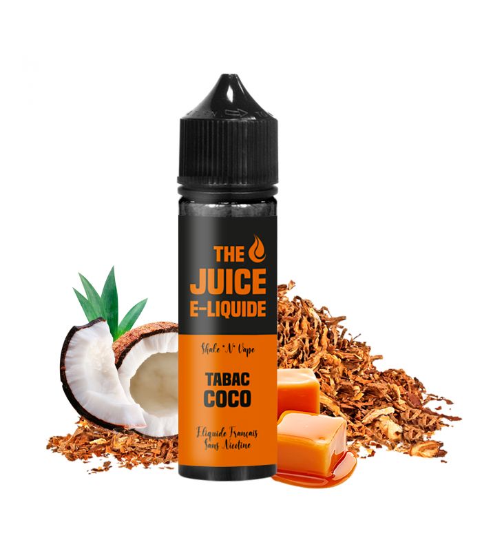 E-Liquide Tabac, Noix de Coco, Caramel 50 ML TABAC COCO - THE JUICE