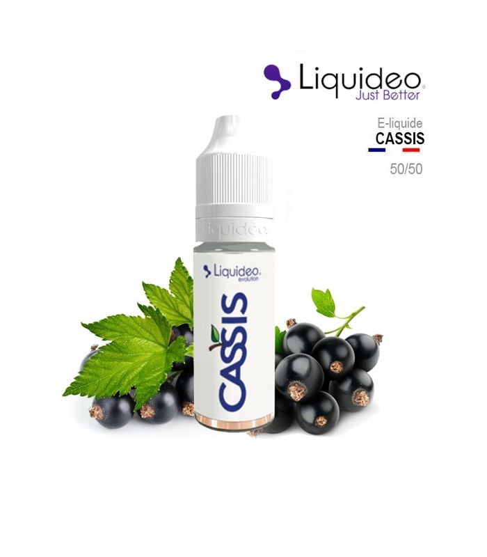 E-LIQUIDE LIQUIDEO CASSIS 10 ml Pas cher