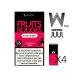 W-pod FRUITS ROUGES Liquideo Pack de 4 POD