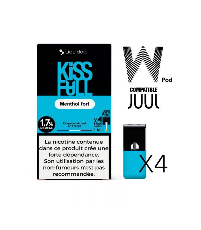 W-pod KISS FULL Liquideo Pack de 4 POD