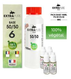 PACK 140 ml 50/50 6 mg EXTRAPURE