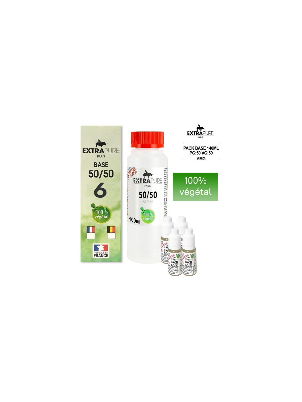 PACK 140 ml 50/50 6 mg EXTRAPURE