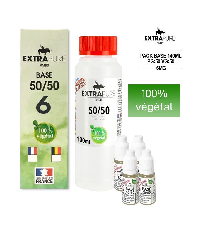 PACK 140 ml 50/50 6 mg EXTRAPURE