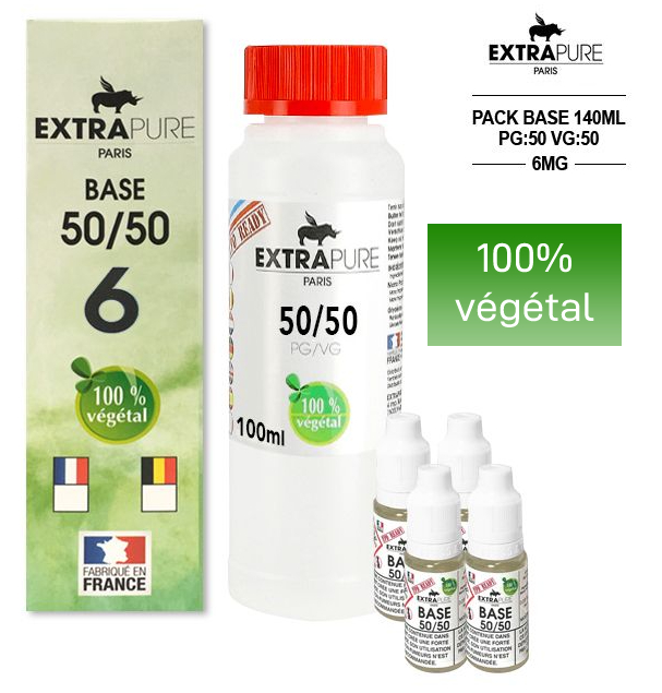 PACK 140 ml 50|50 6 mg EXTRAPURE