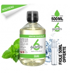 E-liquide 500ml MENTHE GLACIALE 6GARETTES