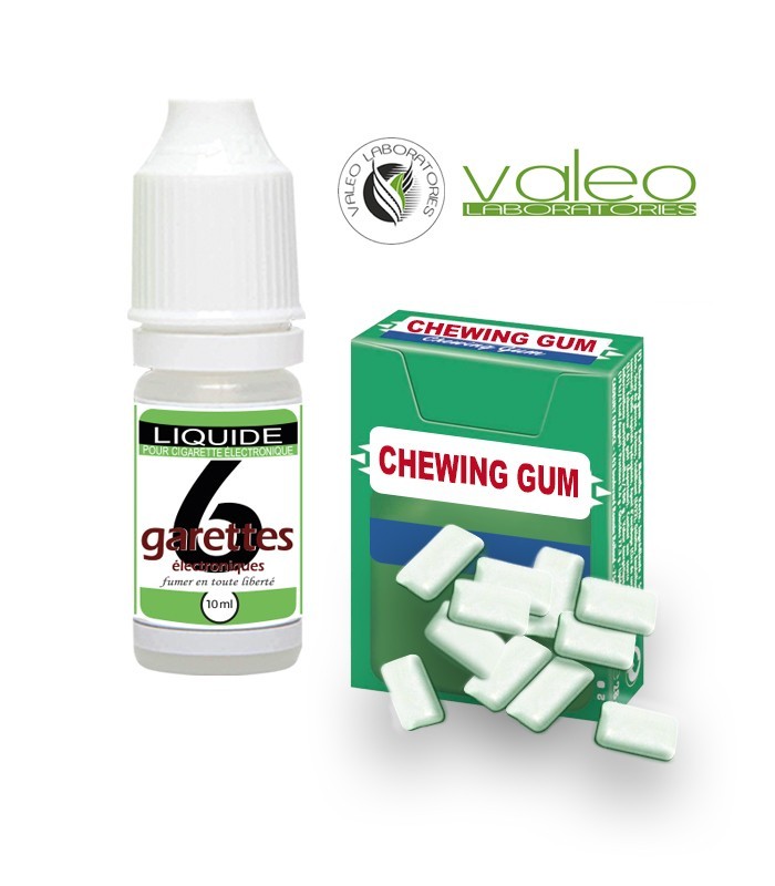 CHEWING-GUM CHLOROPHYLLE E-LIQUIDE VALEO 10 ml