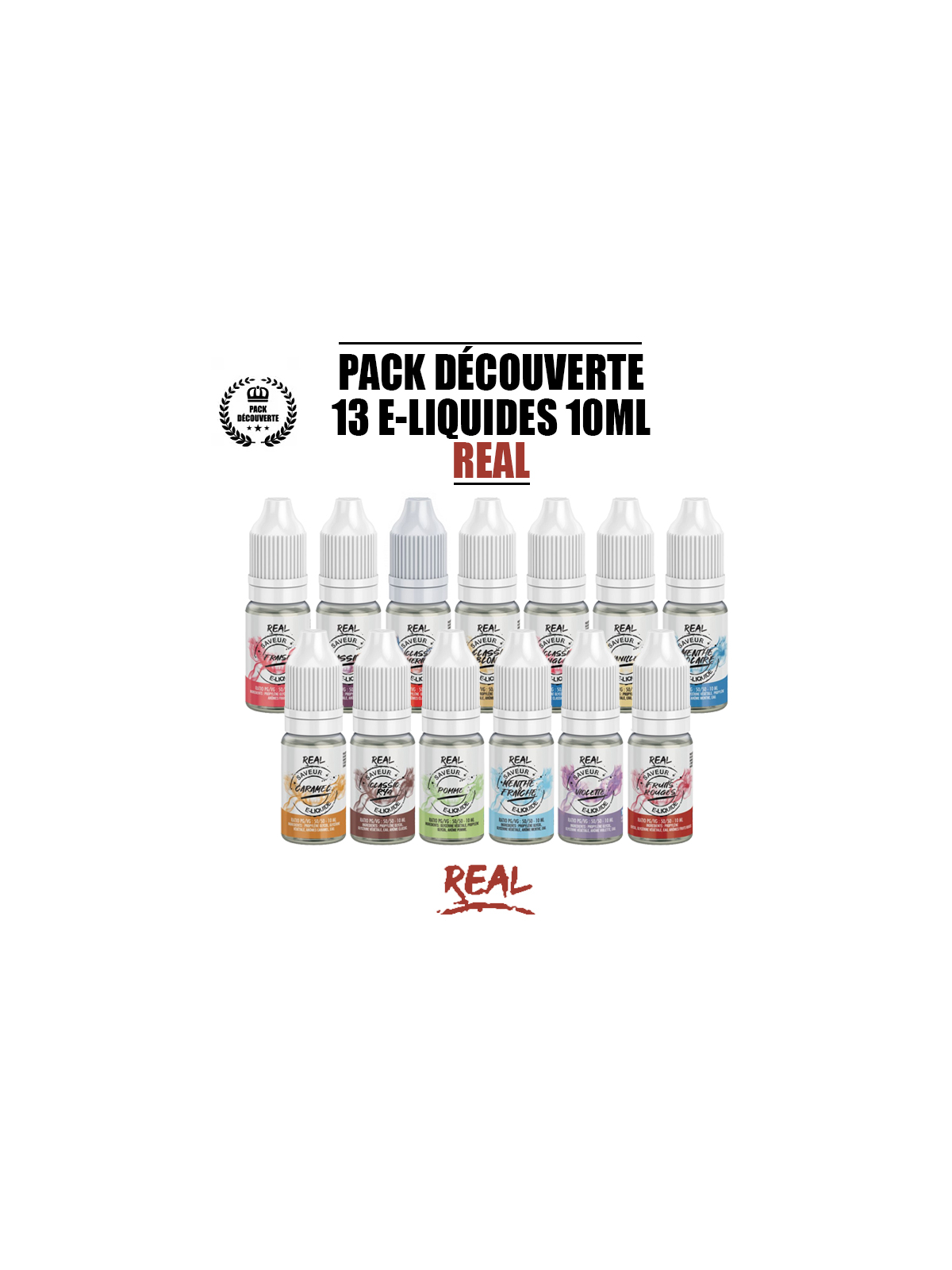 PACK REAL 13 E-LIQUIDES 10ml