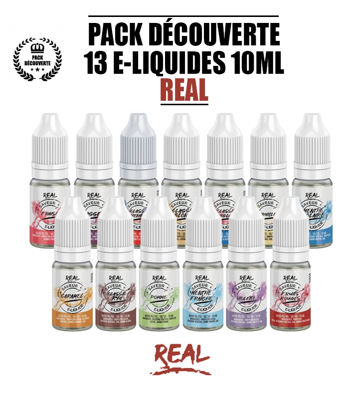 PACK REAL 13 E-LIQUIDES 10ml