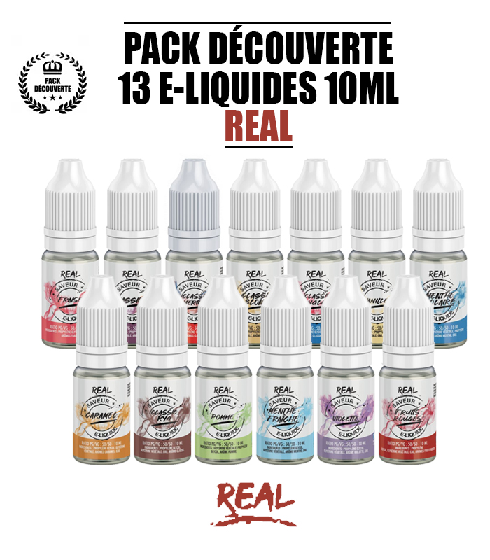Pack REAL 13 e-liquides 10ml