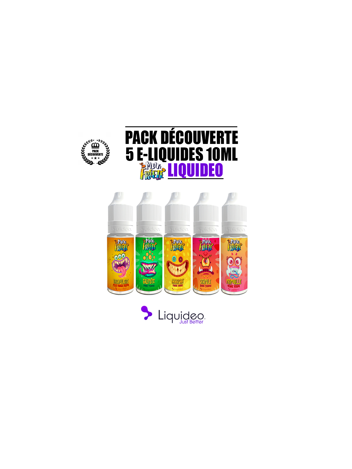 PACK LIQUIDEO DÉCOUVERTE MULTI FREEZE 10ml