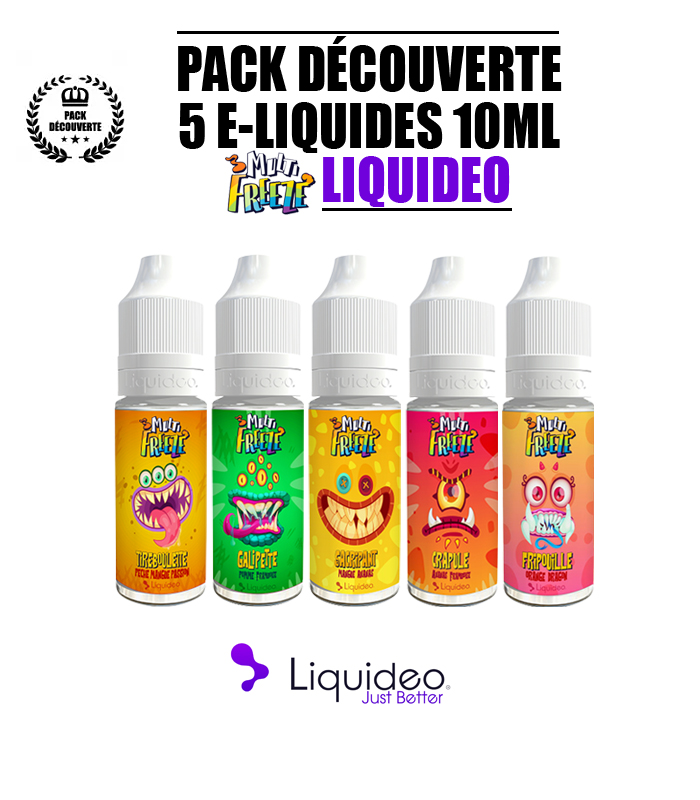 PACK LIQUIDEO DÉCOUVERTE MULTI FREEZE 10ml