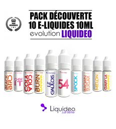PACK  LIQUIDEO DÉCOUVERTE ÉVOLUTION 10ml