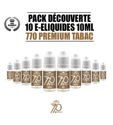 PACK 10 LIQUIDES 770 PREMIUM TABAC