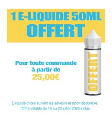 1 E-LIQUIDE 50ML OFFERT