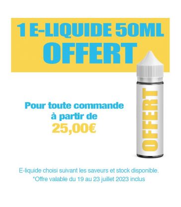 1 E-LIQUIDE 50ML OFFERT