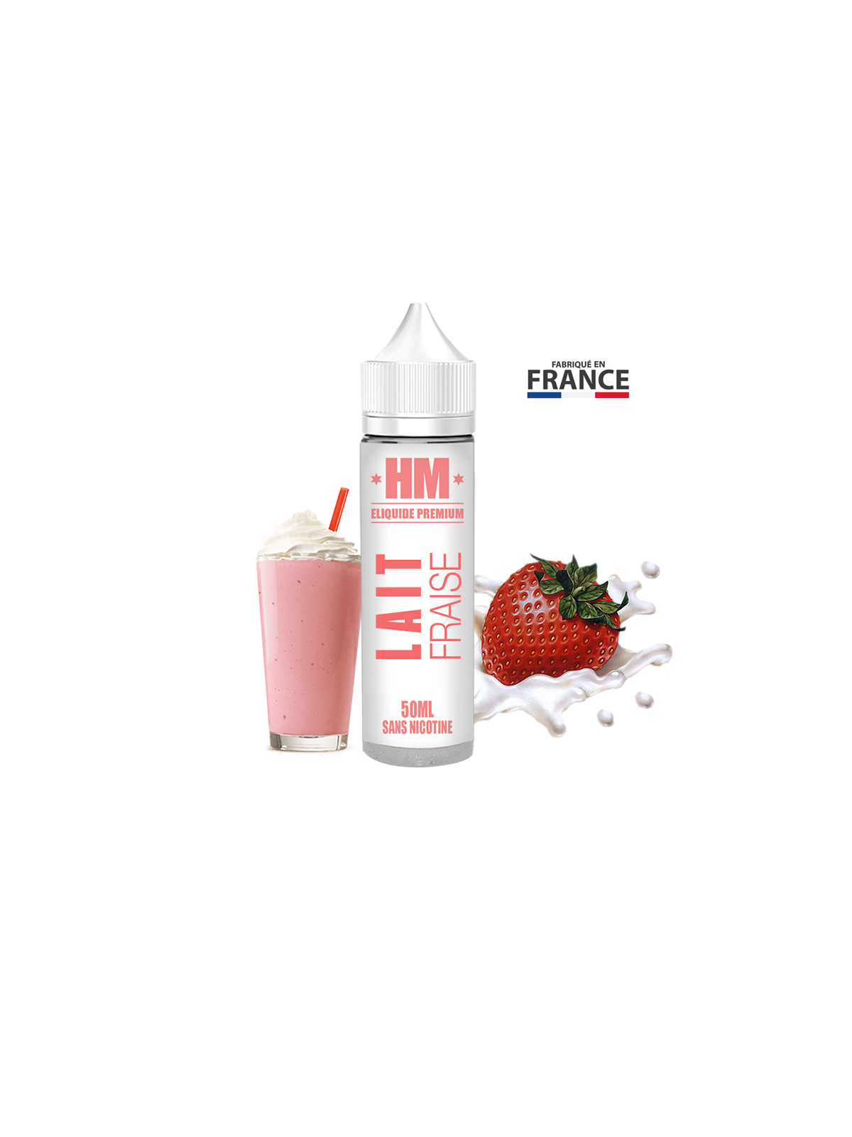 E-liquide LAIT FRAISE HM PREMIUM