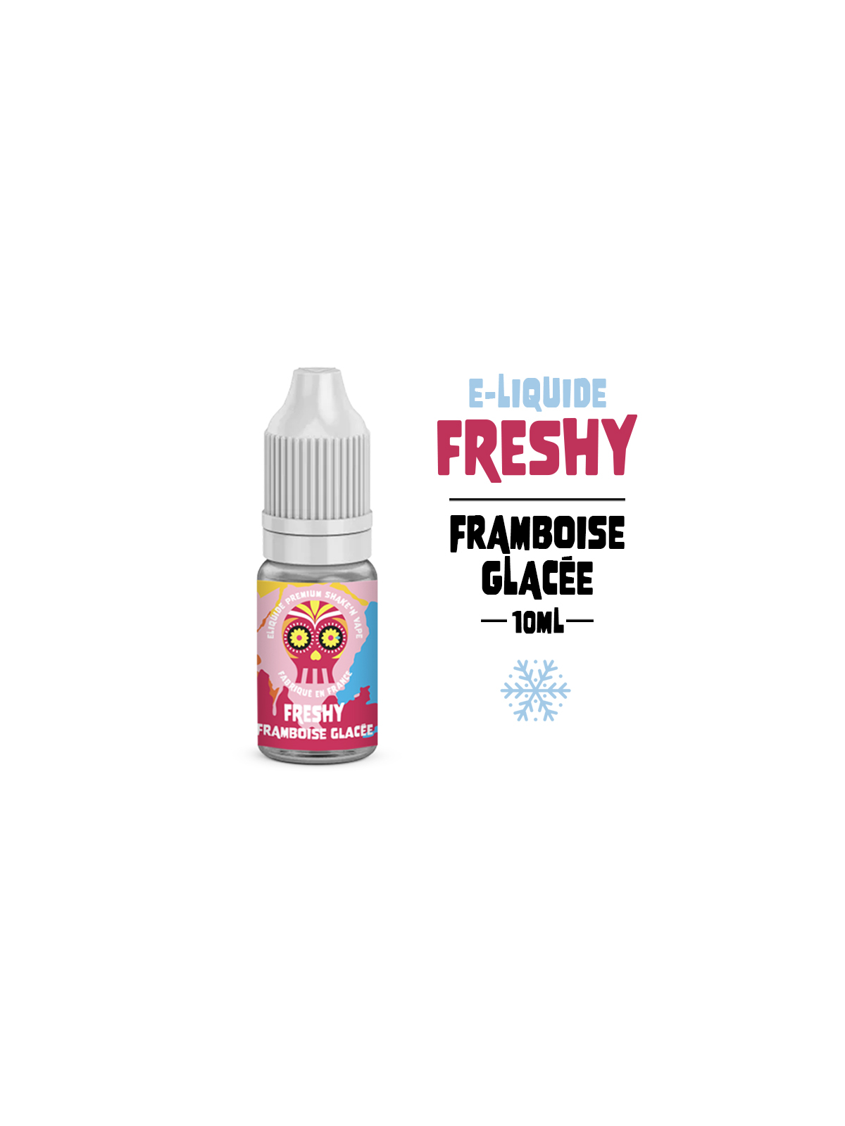 E-liquide FRAMBOISE GLACÉE 10 ml FRESHY