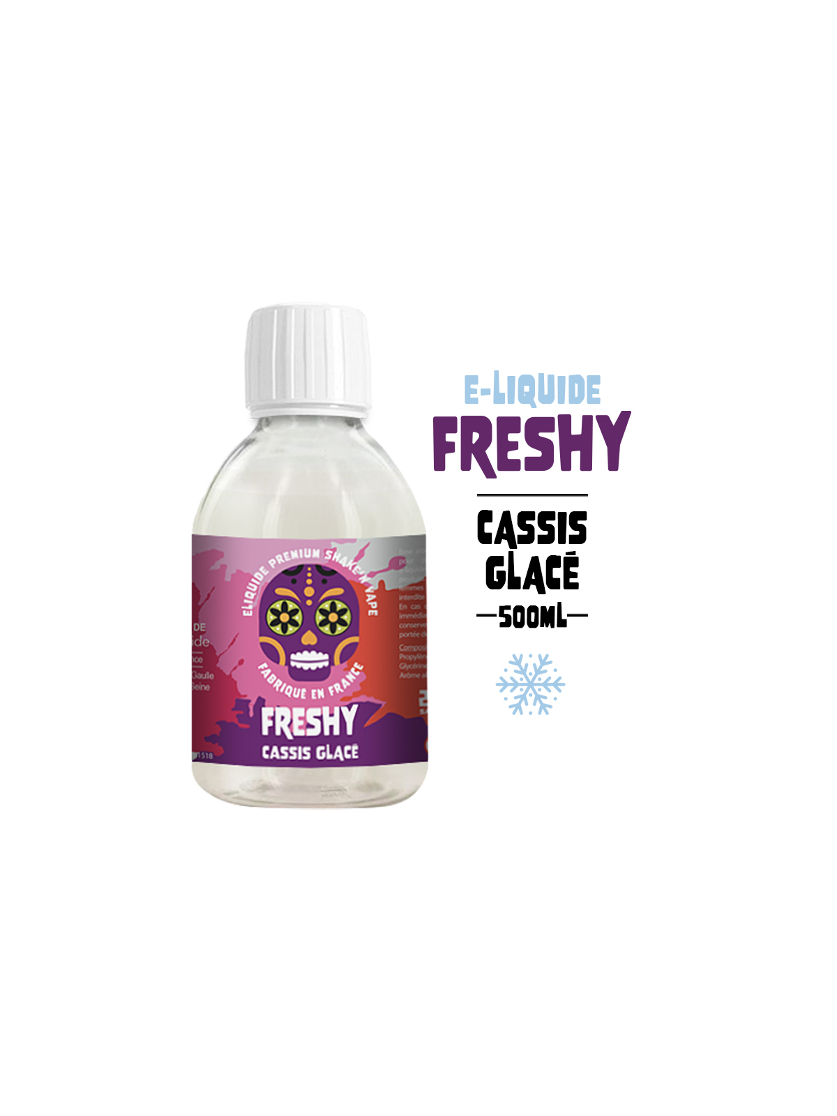 CASSIS GLACÉ 500ml E-liquide FRESHY