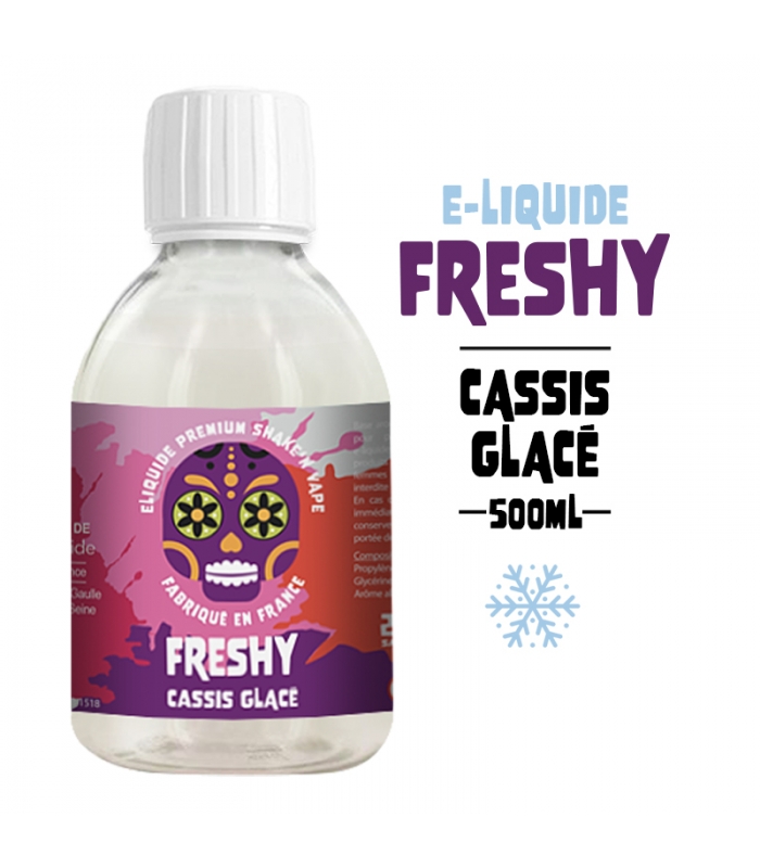 CASSIS GLACÉ 500ml E-liquide FRESHY