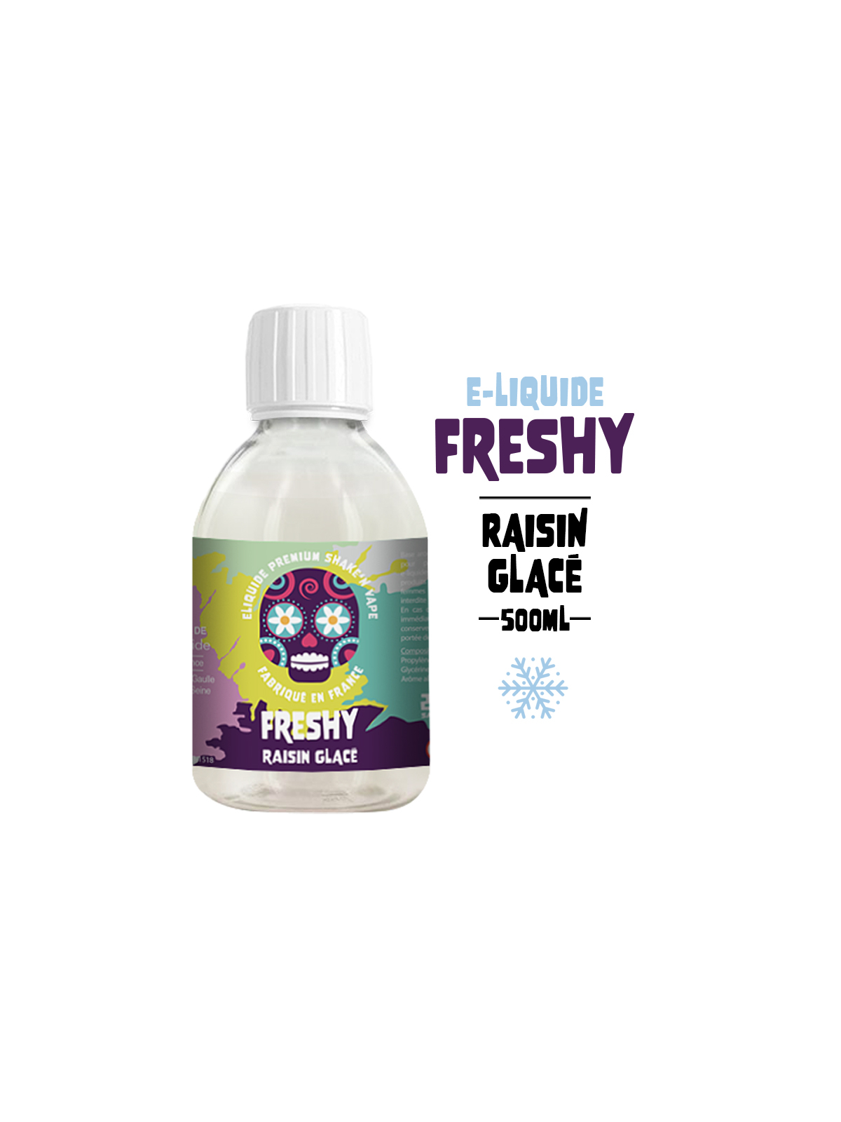 RAISIN GLACÉ 500ml E-liquide FRESHY