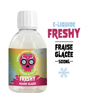 FRAISE GLACÉE 500ml E-liquide FRESHY