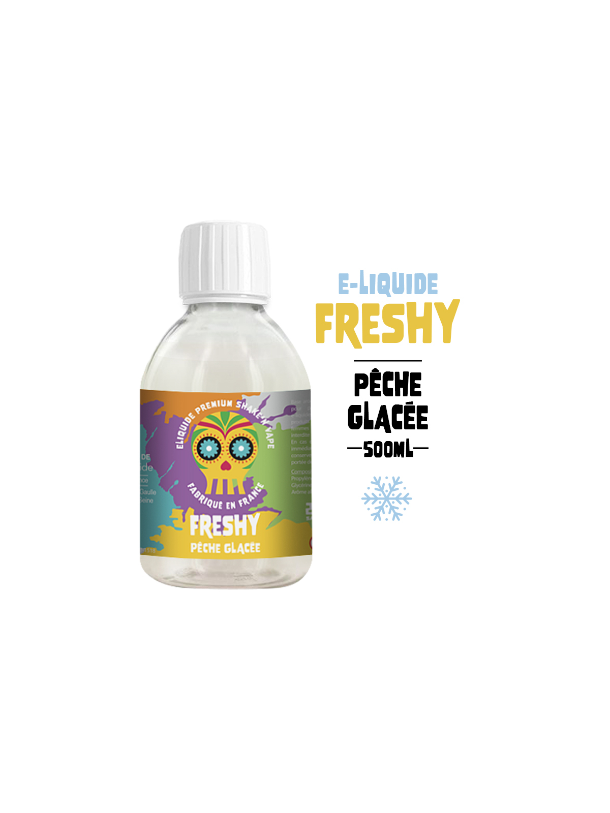 PÊCHE GLACÉE 500ml E-liquide FRESHY