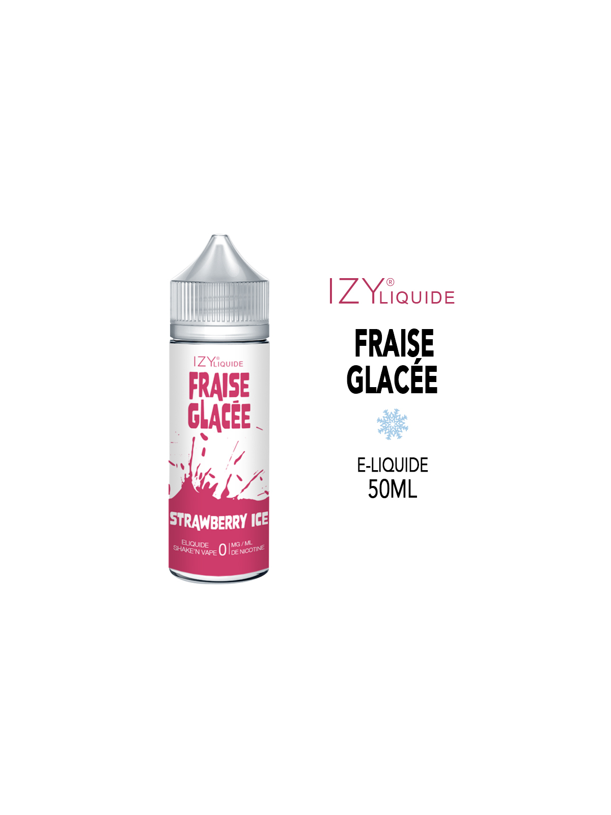 E-liquide FRAISE GLACÉE IZY LIQUIDE 50ml