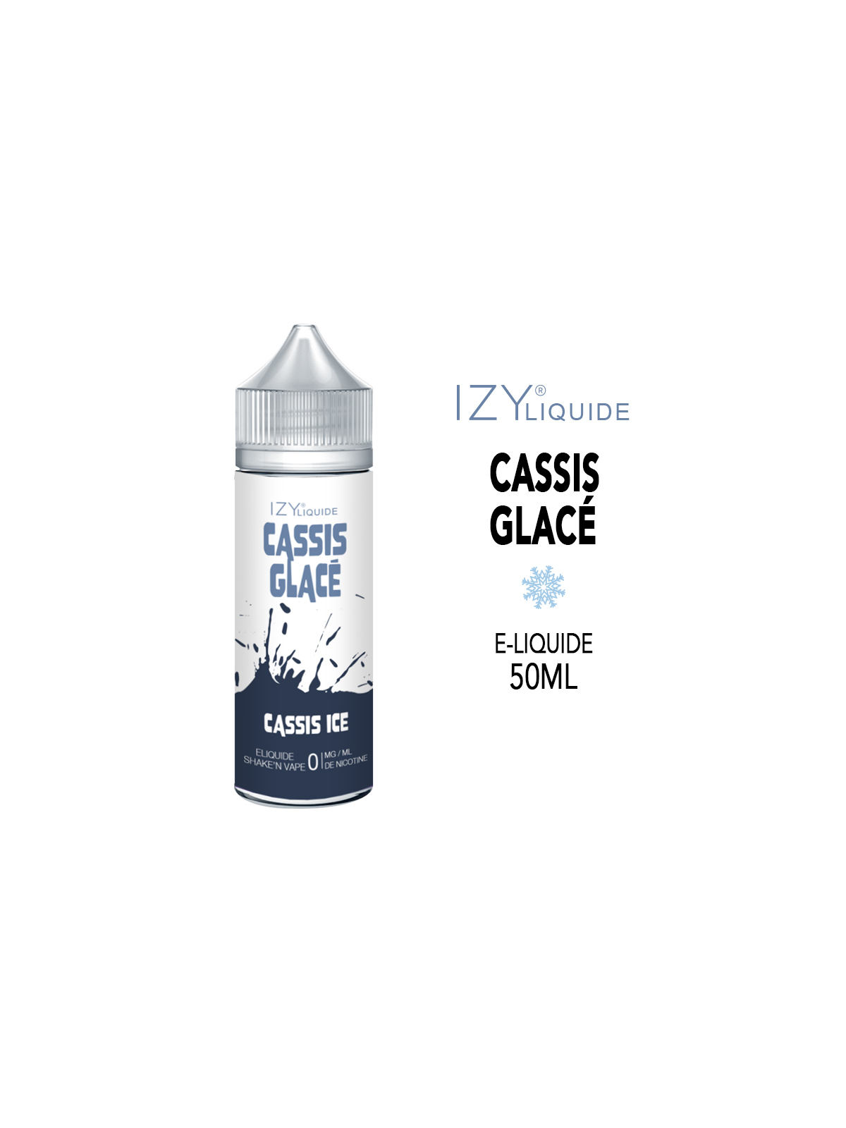 E-LIQUIDE CASSIS GLACÉ IZY LIQUIDE 50ml