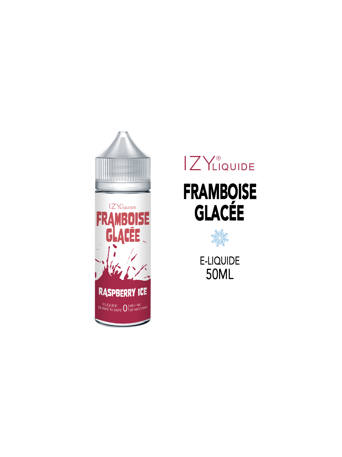 E-LIQUIDE FRAMBOISE GLACÉE IZY LIQUIDE 50ml