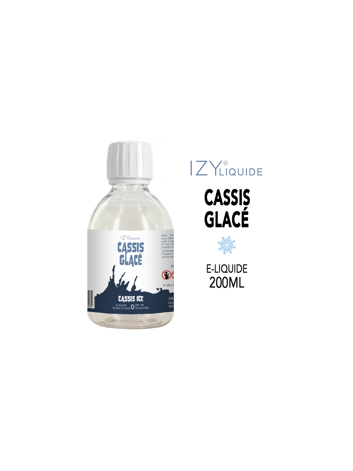 CASSIS GLACÉ 200ml IZY LIQUIDE
