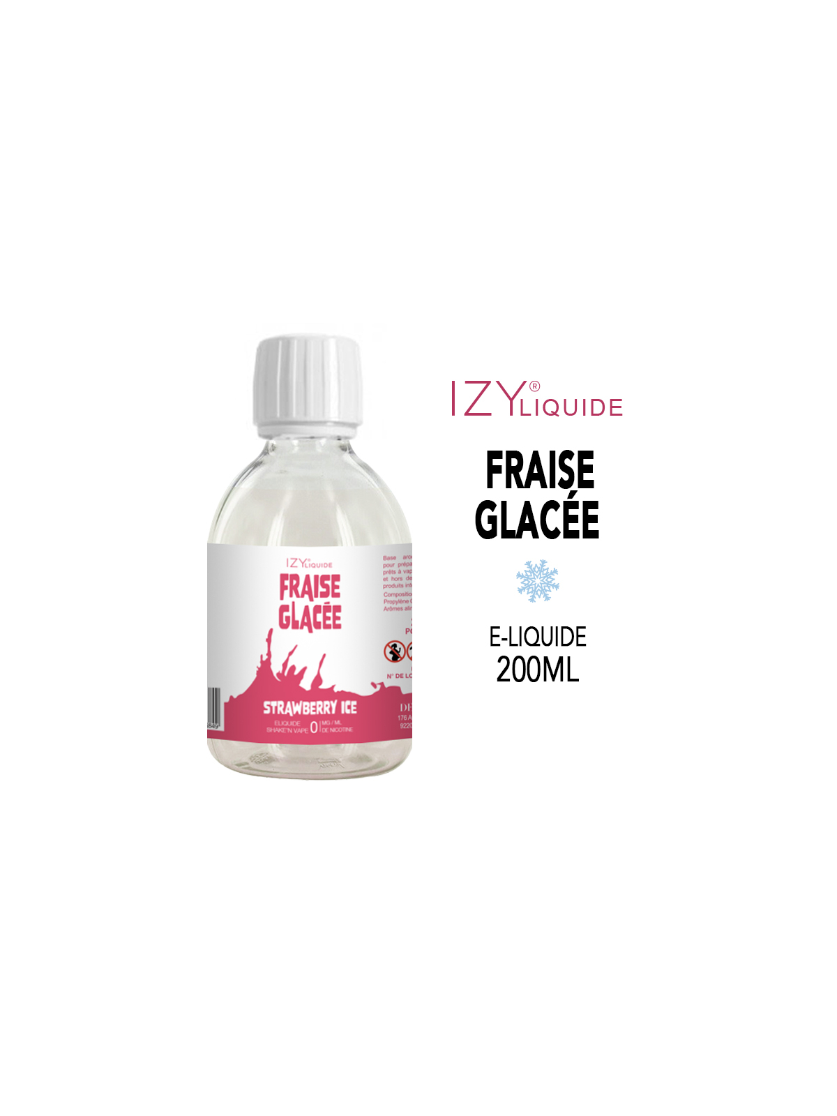 FRAISE GLACÉE 200ml IZY LIQUIDE