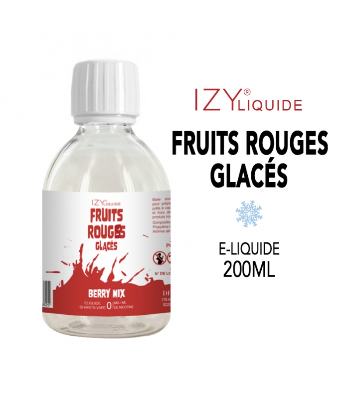 FRUITS ROUGES GLACÉS 200ml IZY LIQUIDE