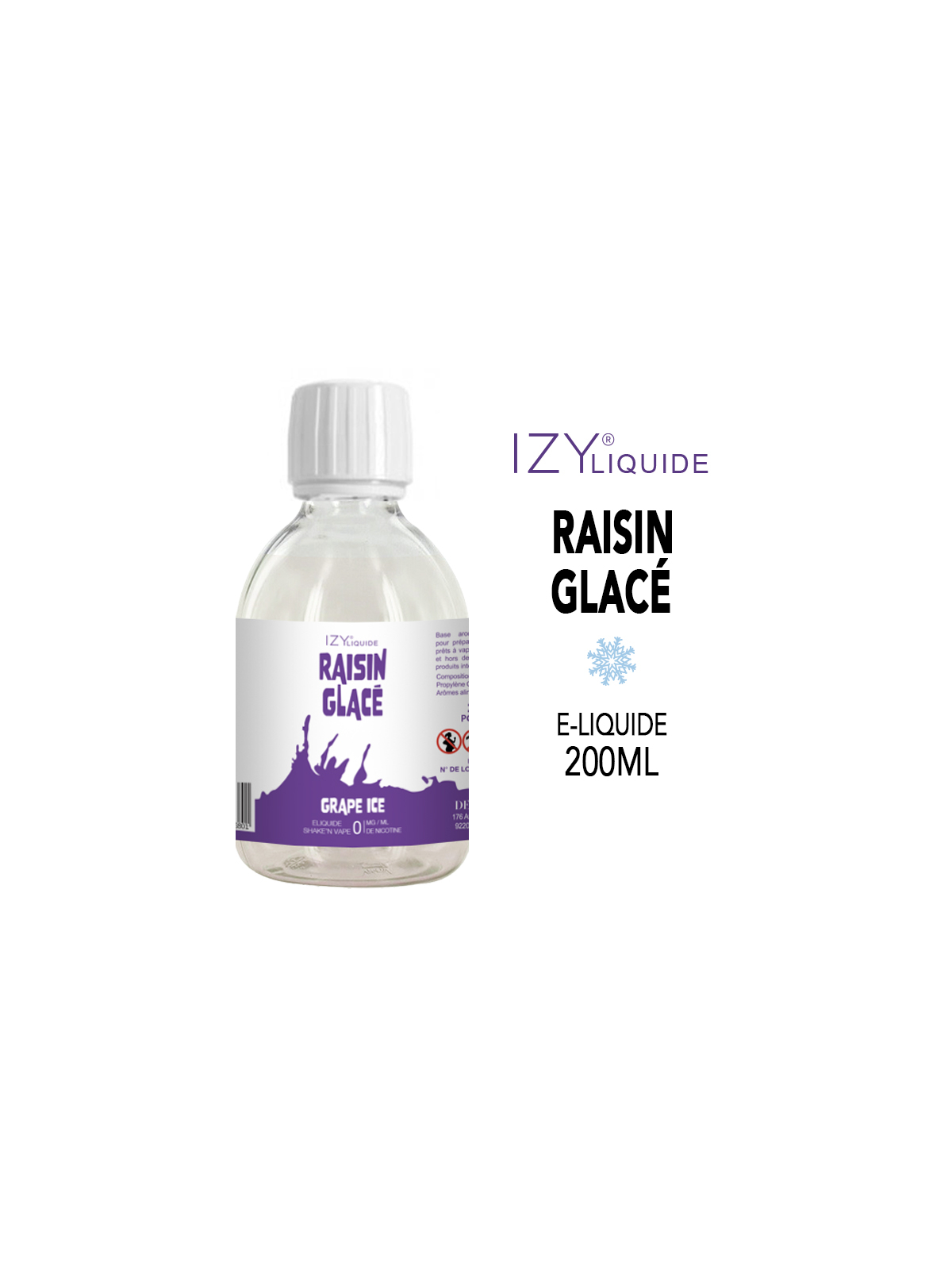 RAISIN GLACÉ 200ml IZY LIQUIDE