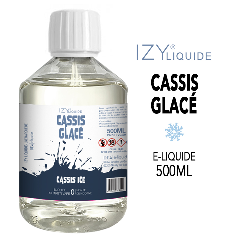 CASSIS GLACÉ 500ml IZY LIQUIDE