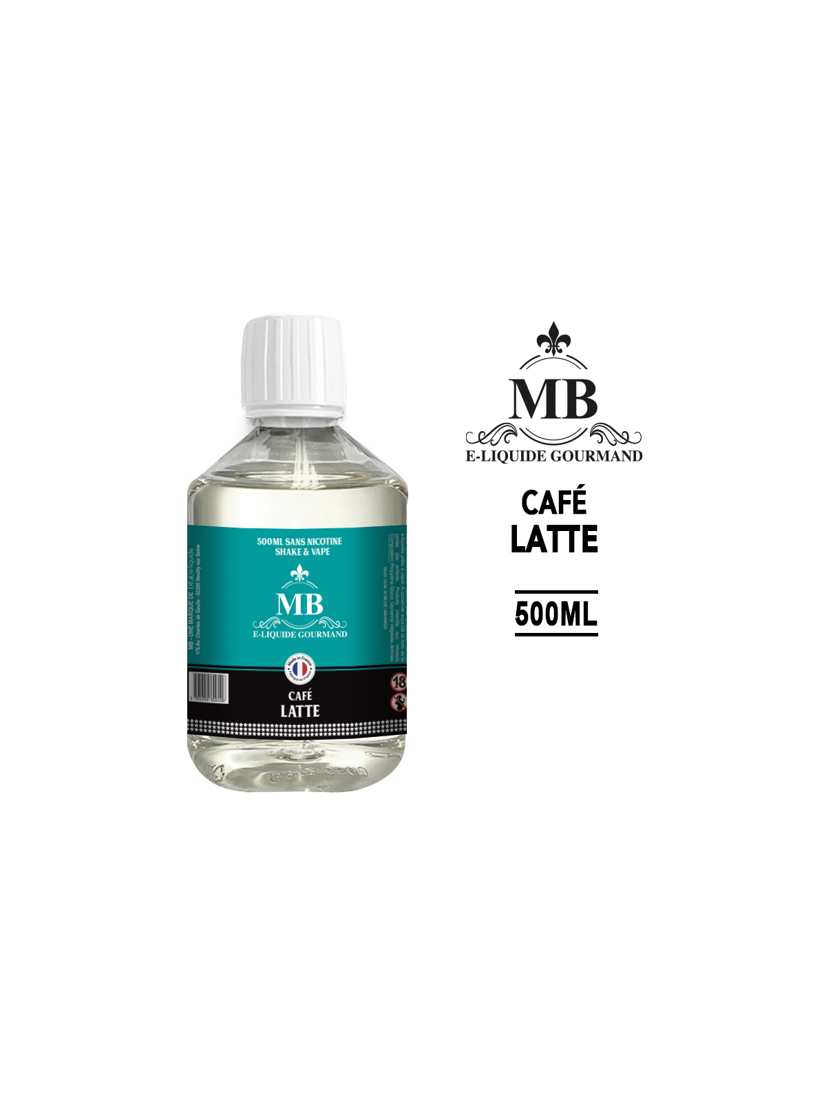 CAFÉ LATTE E-liquide 500ml MB