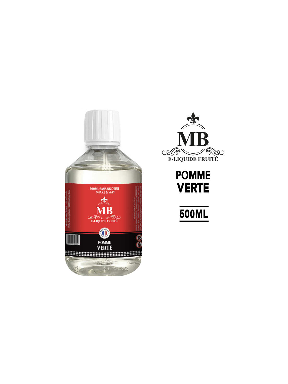 POMME VERTE E-liquide 500ml MB