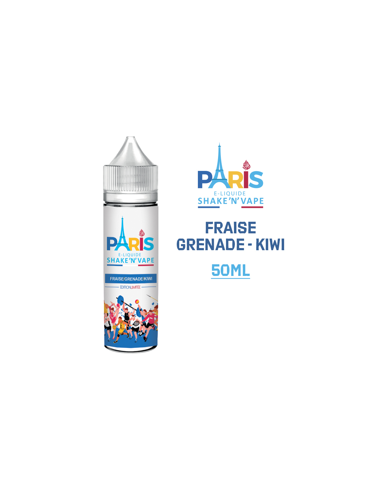 FRAISE GRENADE KIWI 50 ml E-liquide PARIS