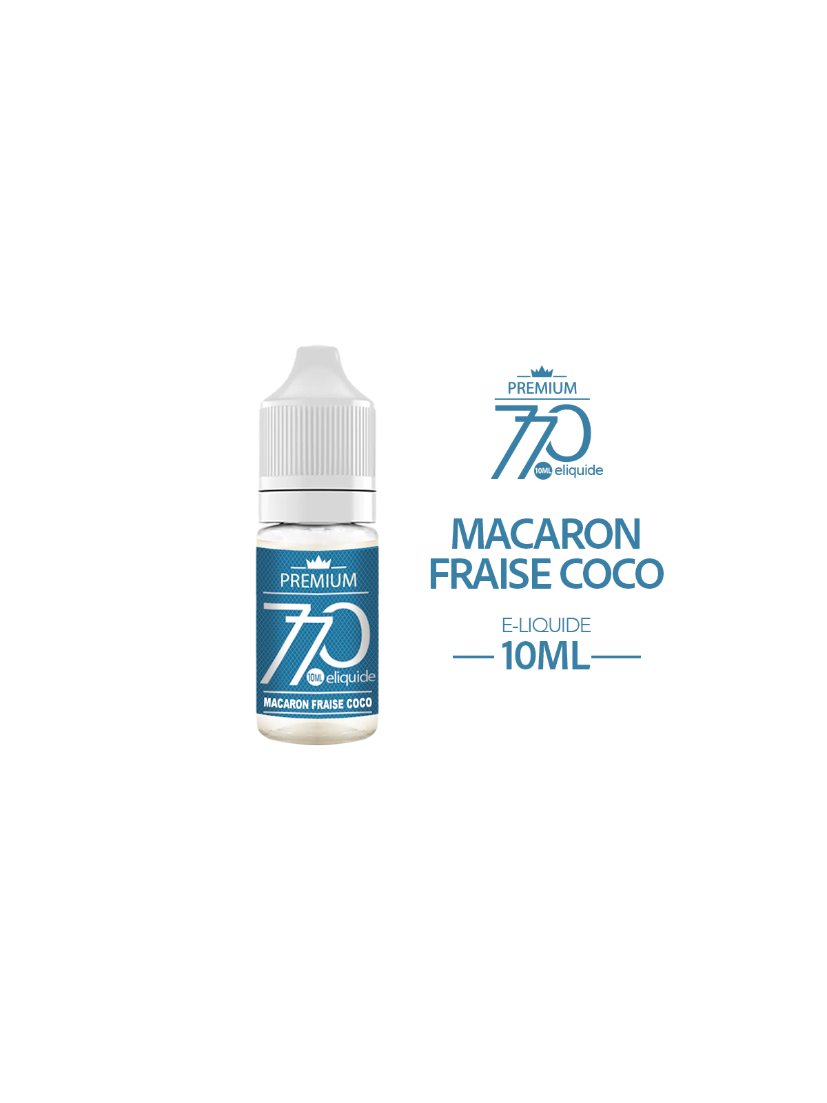 E-Liquide Macaron Fraise Coco 770 Premium 10ml