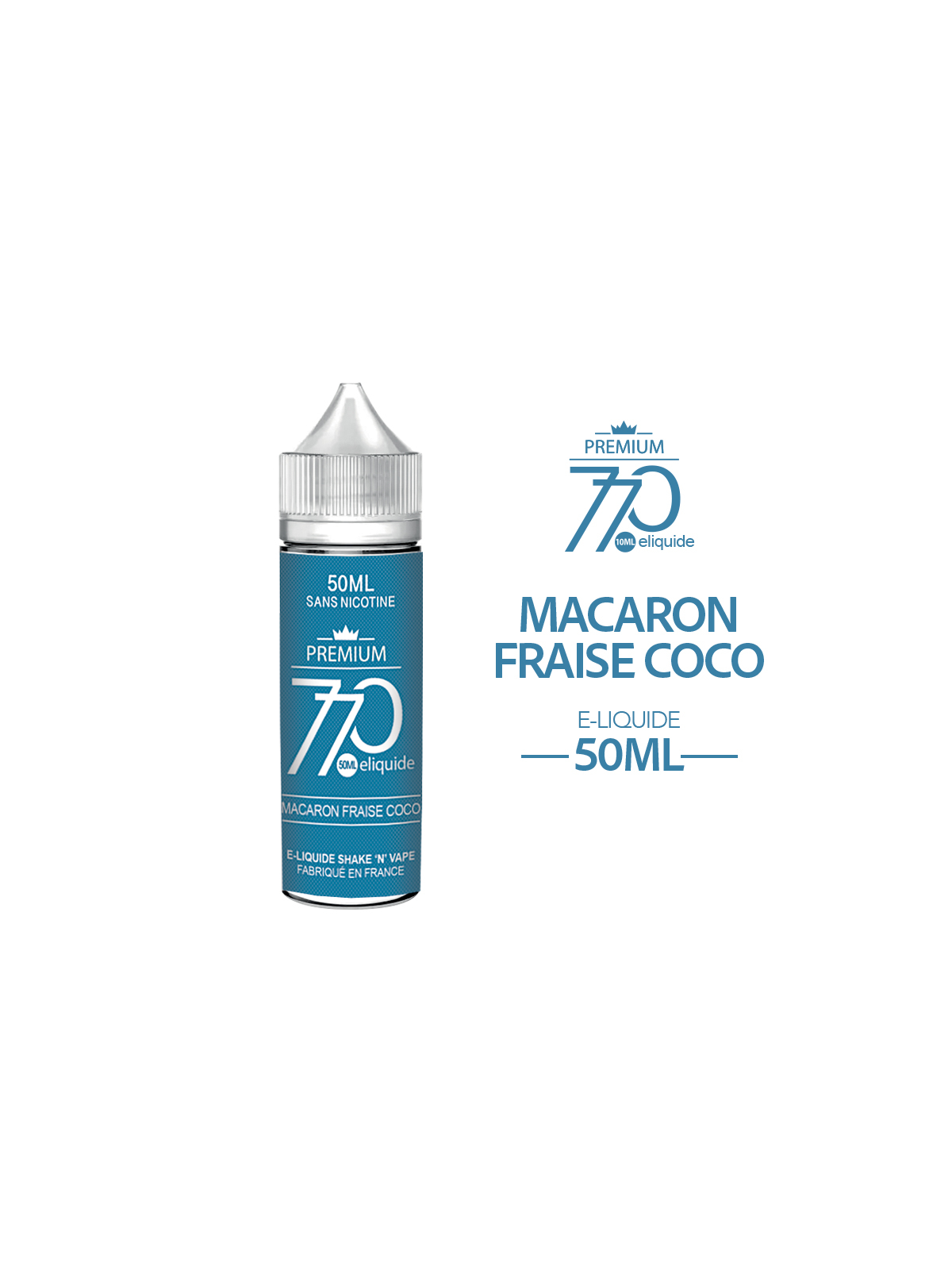 MACARON FRAISE COCO 50 ml 770 Premium