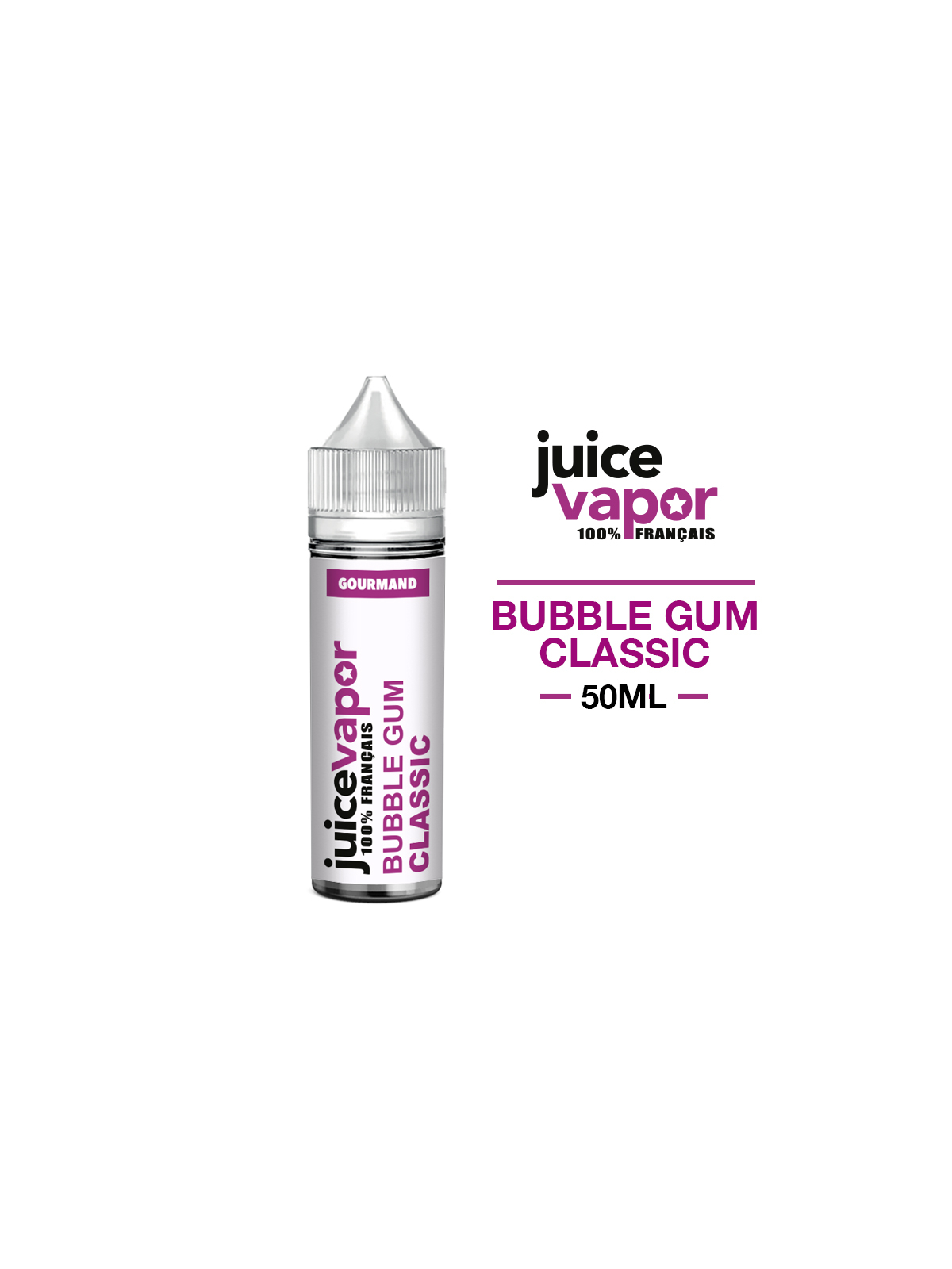 E liquide BUBBLE GUM CLASSIC 50 ml JUICE VAPOR