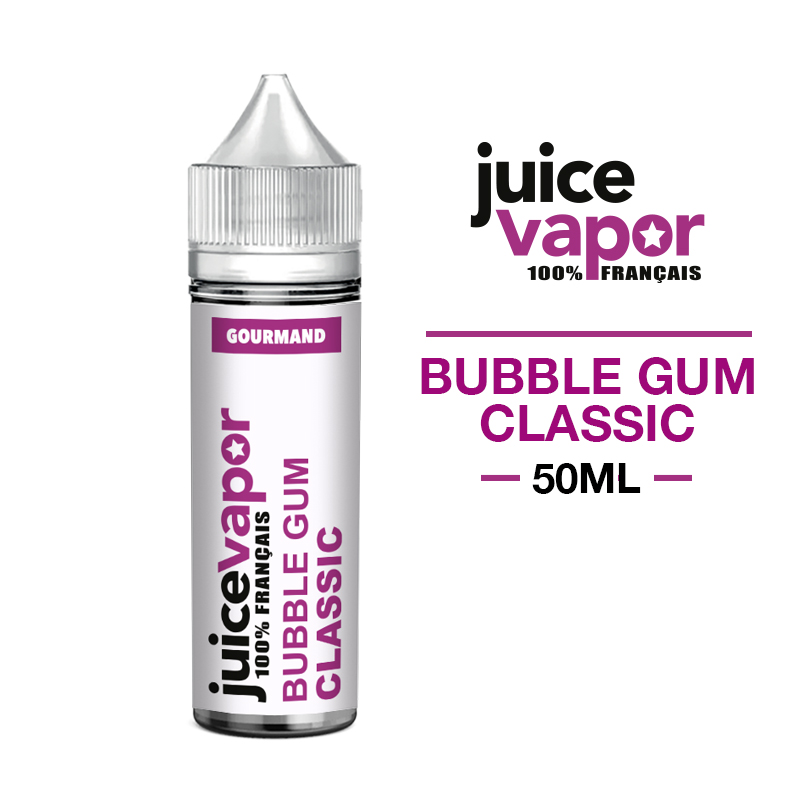 E liquide BUBBLE GUM CLASSIC 50 ml JUICE VAPOR