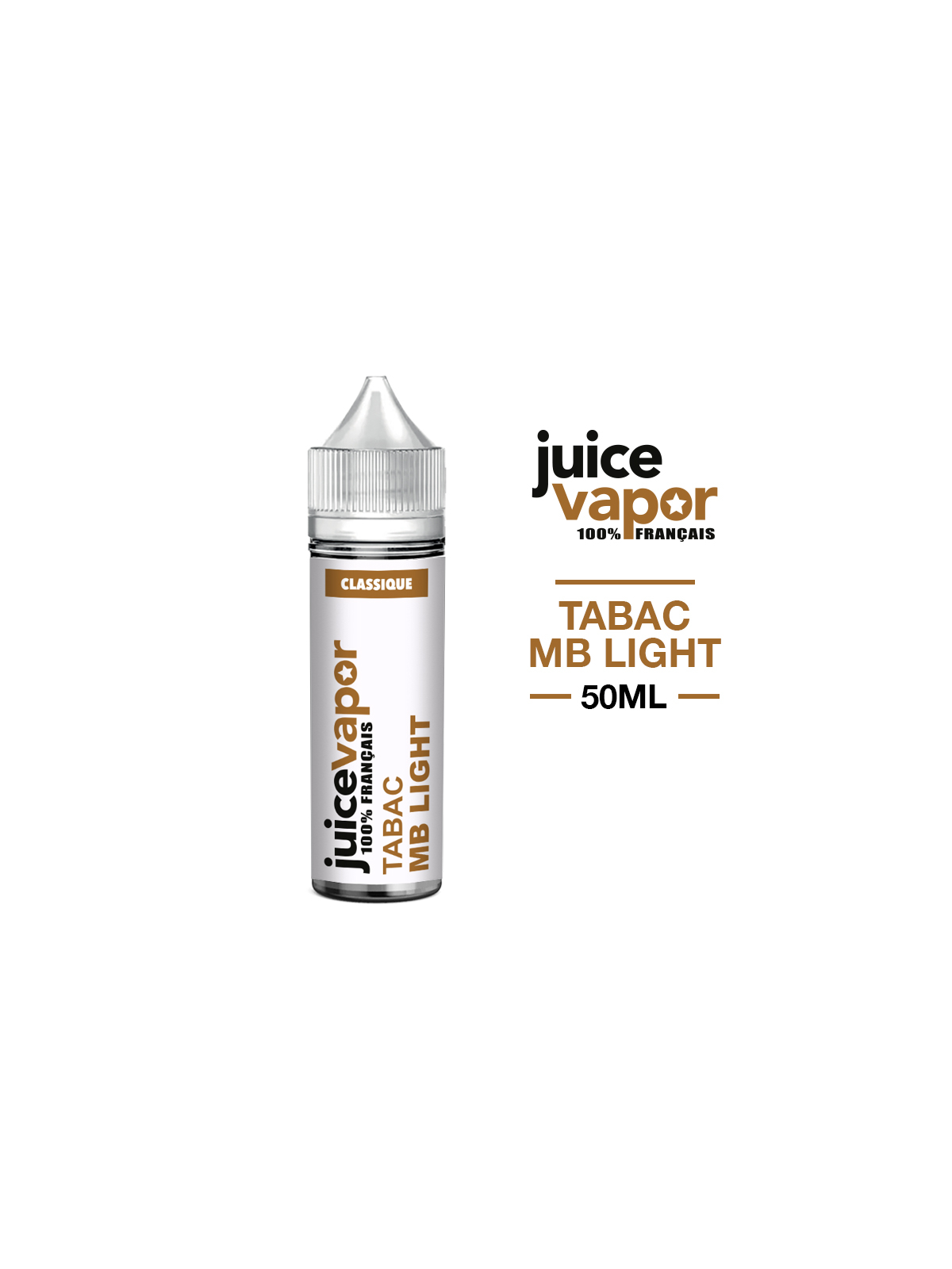 E liquide TABAC MB LIGHT 50 ml JUICE VAPOR