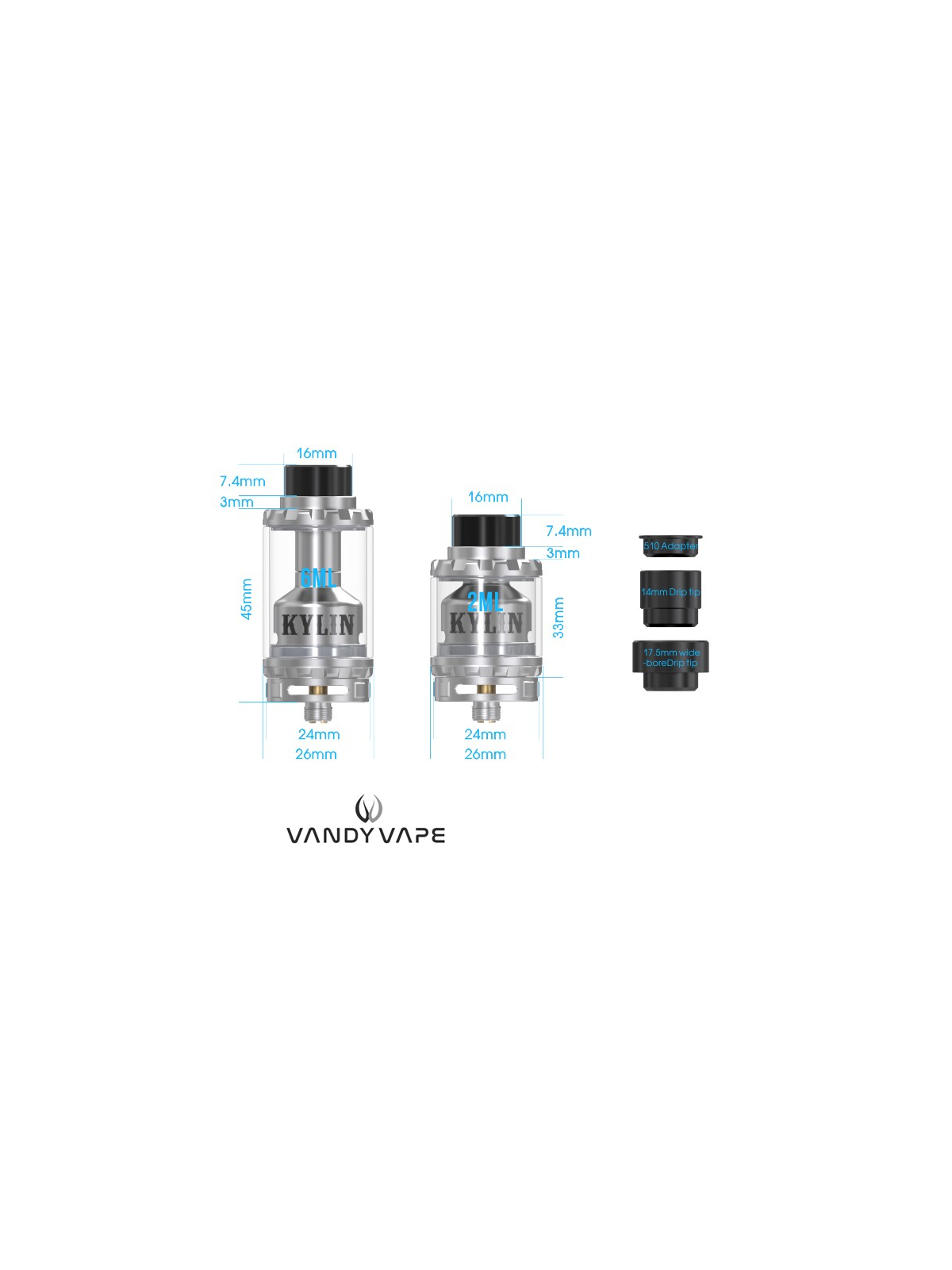 ATOMISEUR VANDYVAPE KYLIN RTA