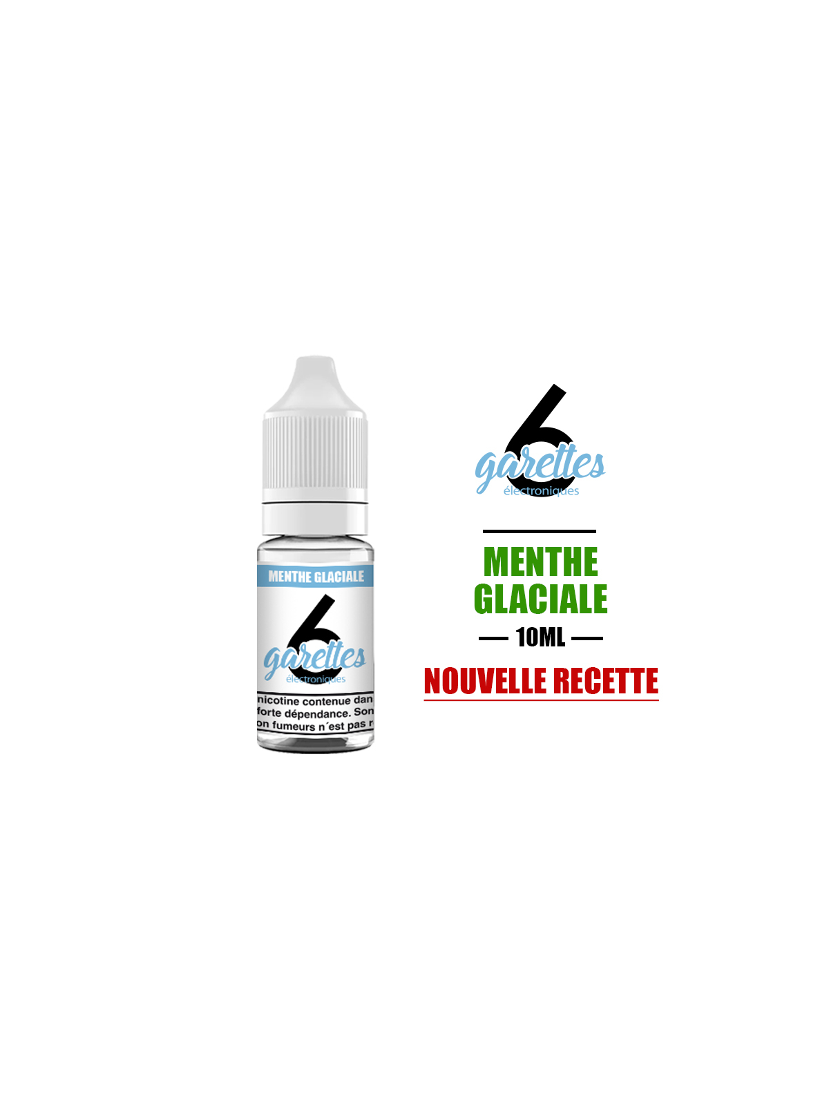 E-LIQUIDE LA MENTHE GLACIALE 10 ml 6GARETTES