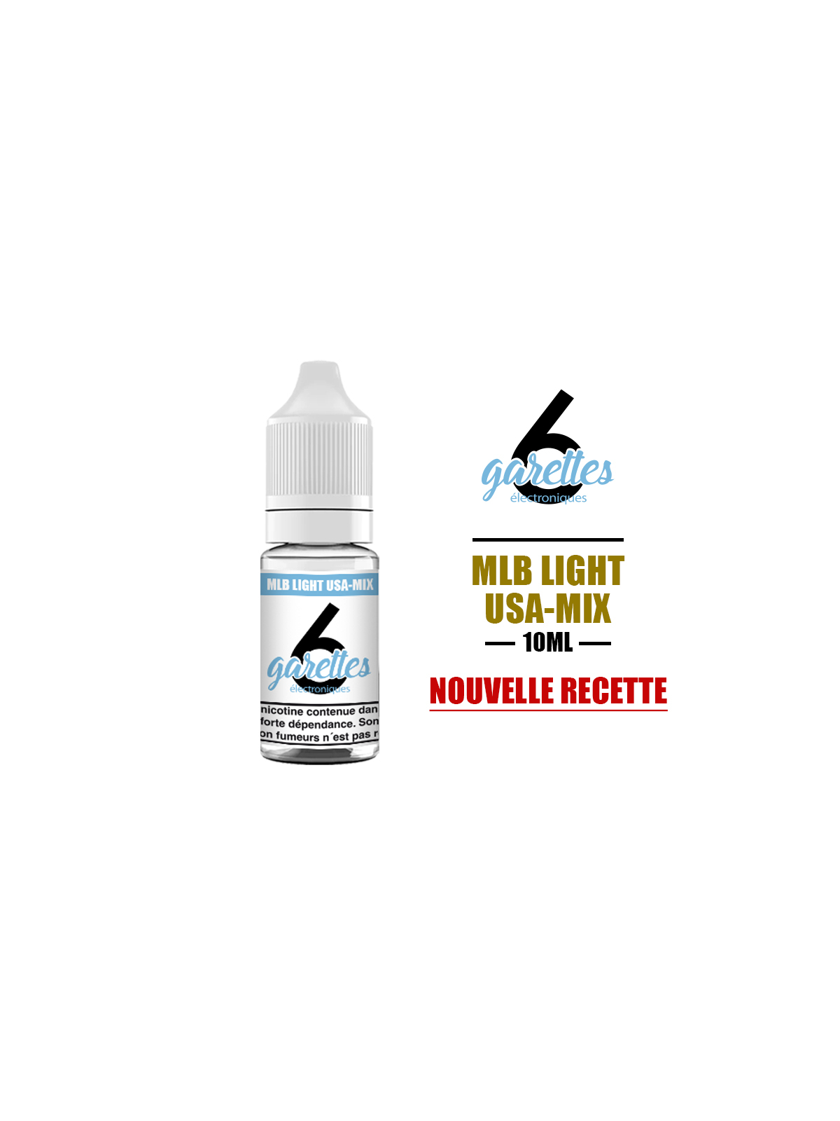 E-liquide MLB LIGHT 10 ml 6GARETTES